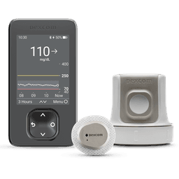 Dexcom G7 sensor with phone app display